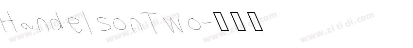 Handelson Two字体转换